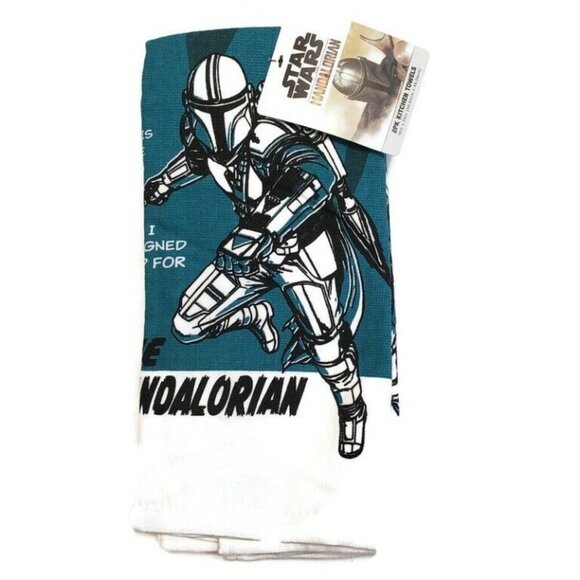 Disney Star Wars The Mandalorian Kitchen Towels 2 Pack Multi-Color 16" x 26" - Picture 1 of 4